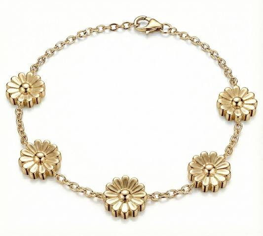 Rosette Gold Bracelet