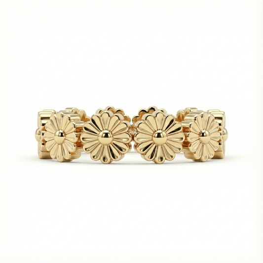 Rosette Gold Ring