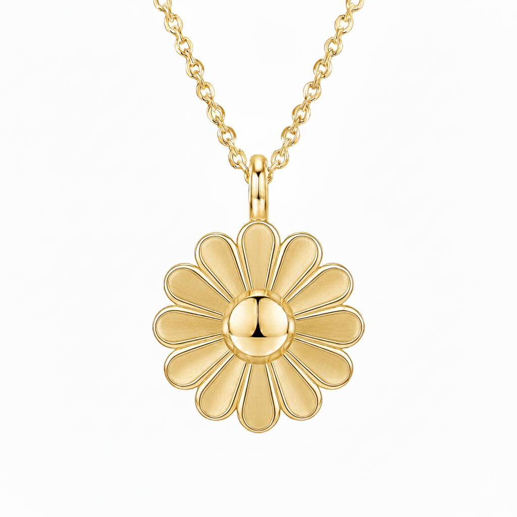 Rosette Gold Necklace