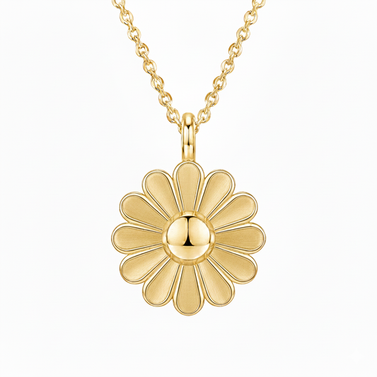 Rosette Gold Necklace