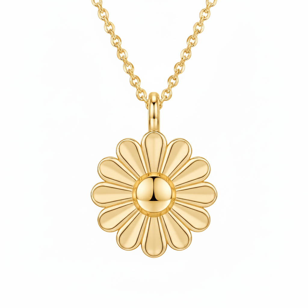 Rosette Gold Necklace