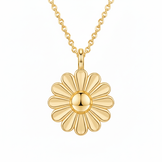 Rosette Gold Necklace